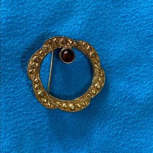 Vintage garnet pin